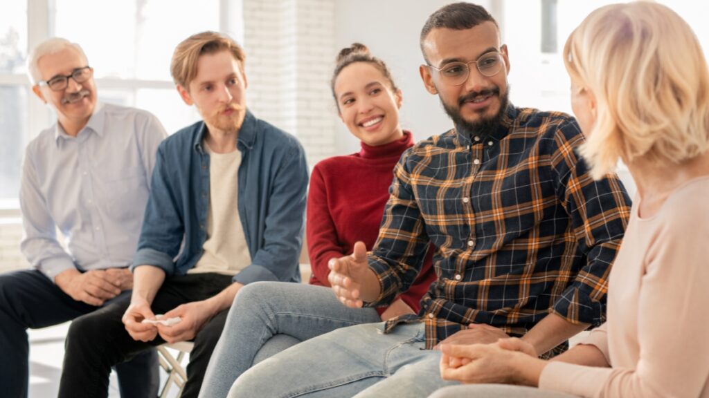 A group treatment session at our residential treatment program in los angeles